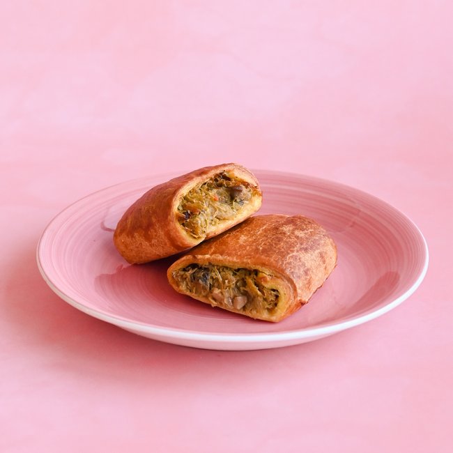 Pasztecik z kapustą, szpinakiem