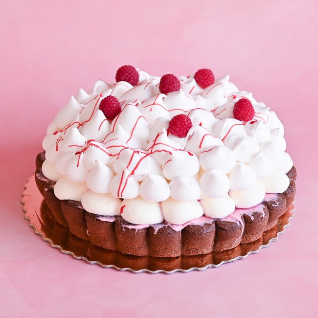 Tarta czekoladowa z maliną